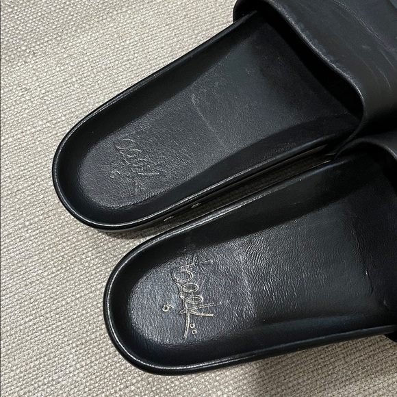 Beek Gallito Leather Slide Sandal Black Size 6 - Picture 9 of 10